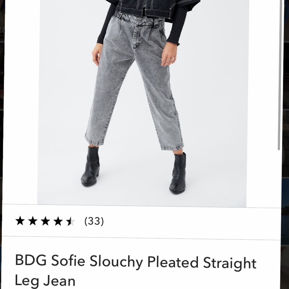 Black high waisted jeans